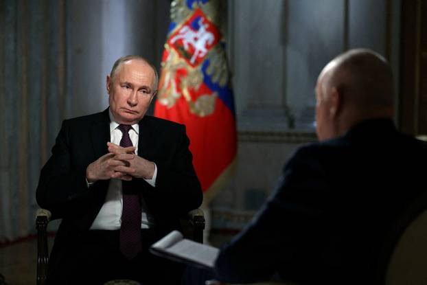 FILE PHOTO: Russian President Putin gives interview in Moscow