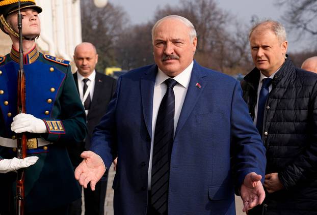 Russia's President Putin and Belarus' President Lukashenko meet in Moscow