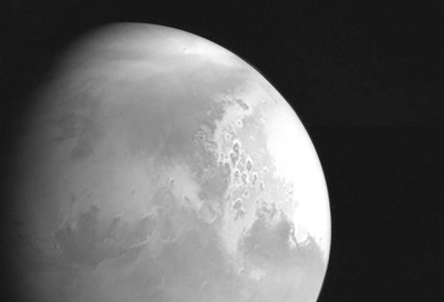 Handout image of Mars taken by China