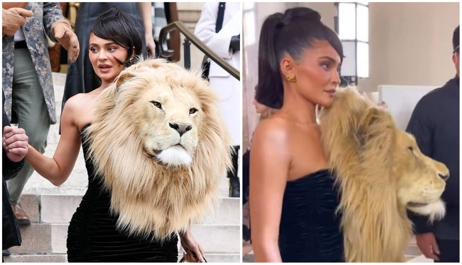 Kylie Jenner ukrala svu pažnju s ogromnom glavom lava posred prsa na Tjednu mode u Parizu
