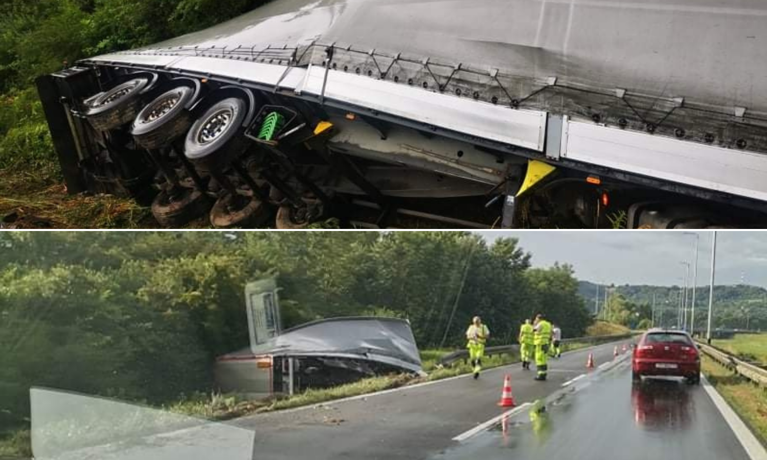 Probio ogradu i izletio s ceste kod West Gatea, vozač kamiona ozlijeđen u teškoj nesreći