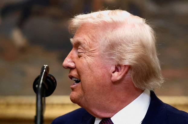 FILE PHOTO: U.S. President Donald Trump makes an announcement in Washington