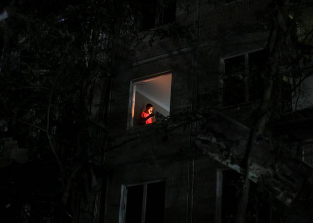 Russian missile strike in Kyiv