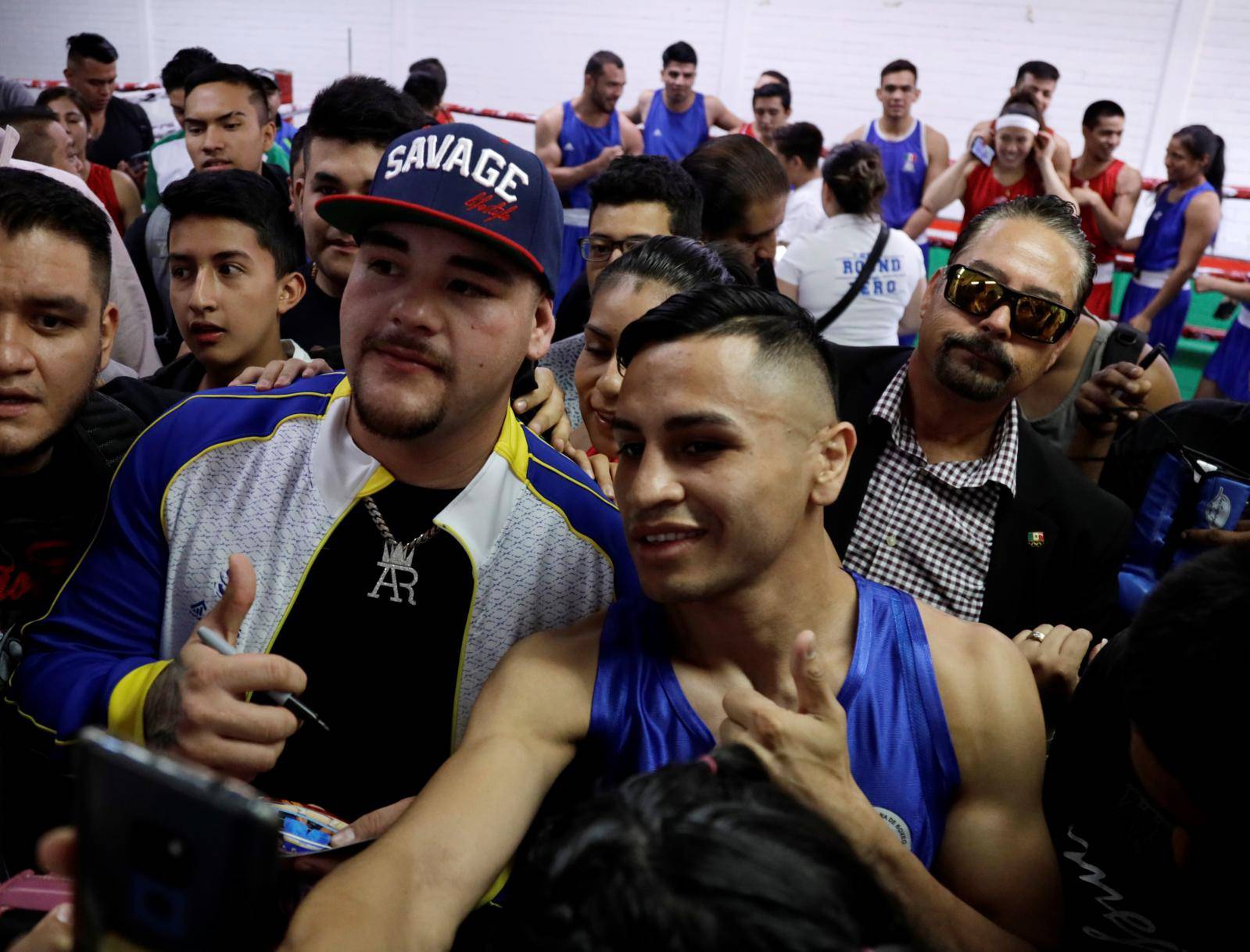 Mexican-American heavyweight champion Andy Ruiz Jr. attends event in Mexico City
