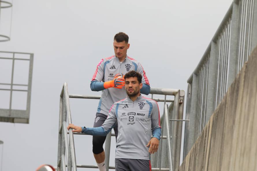 Rijeka: Trening hrvatskih nogometnih reprezentativaca