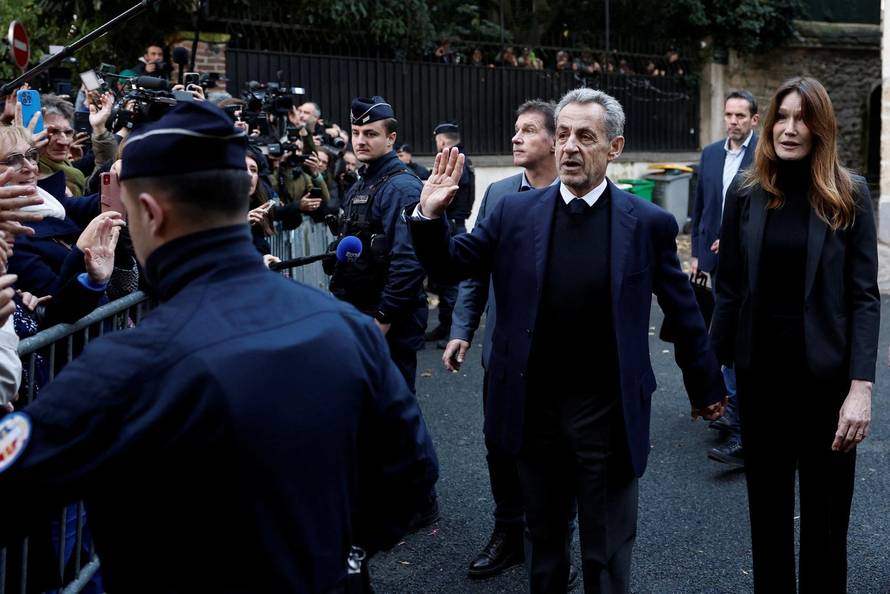 Former French President Sarkozy goes to jail to begin five-year sentence