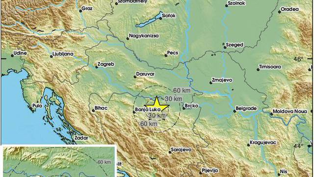 Potres od 2.8 po Richteru  zatresao BiH: 'Bio je bučan'