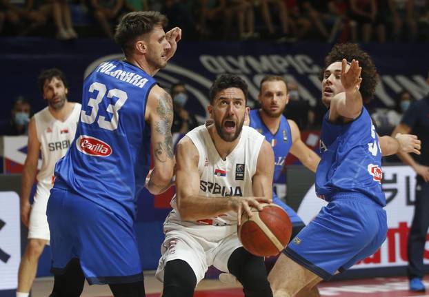 FIBA Olympic Qualifying Tournament Final - Serbia v Italy