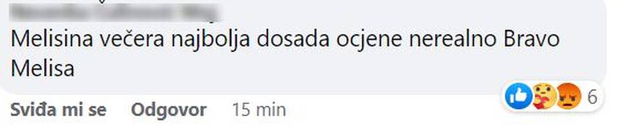 Melisina večera kandidatima je bila pikantna, a gledatelji se ne slažu s tim: 'Ocjene nisu realne'