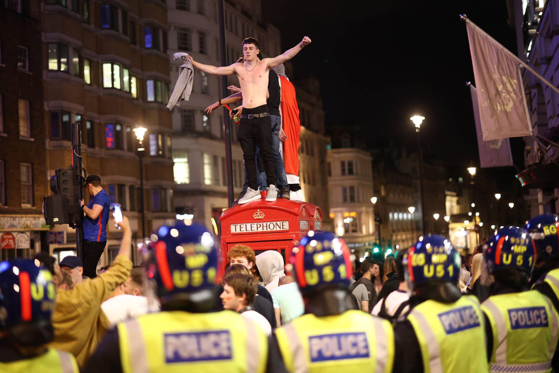 Euro 2020 - Fans gather for England v Denmark