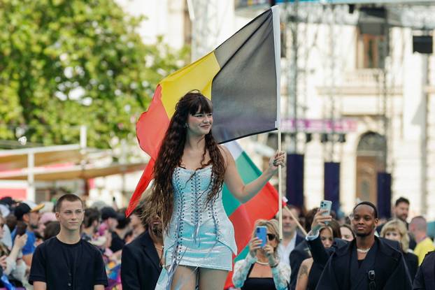Eurovision Song Contest's 'Turquoise Carpet' event in Vienna