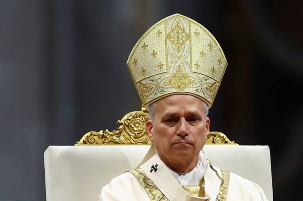 Pope Leo XIV leads the Chrism Mass in St. Peter's Basilica at the Vatican