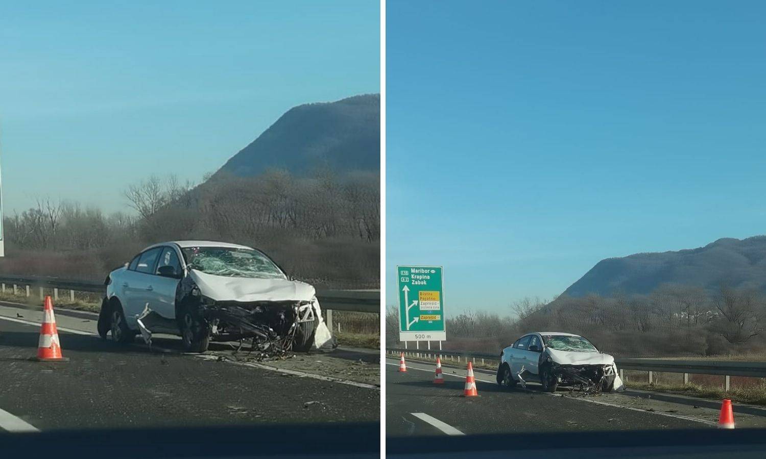 Oprez: Nesreća na obilaznici za Zaprešić, sudjelovala dva vozila