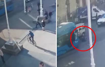 Šokantna snimka: Dječaka  na Trgu u Zagrebu udario tramvaj