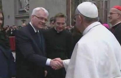 Susret Ive Josipovića i Pape: Spomenuli su naš ulazak u EU