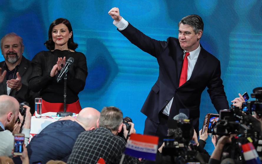 Zagreb: Novi hrvatski predsjednik, Zoran Milanović, održao govor