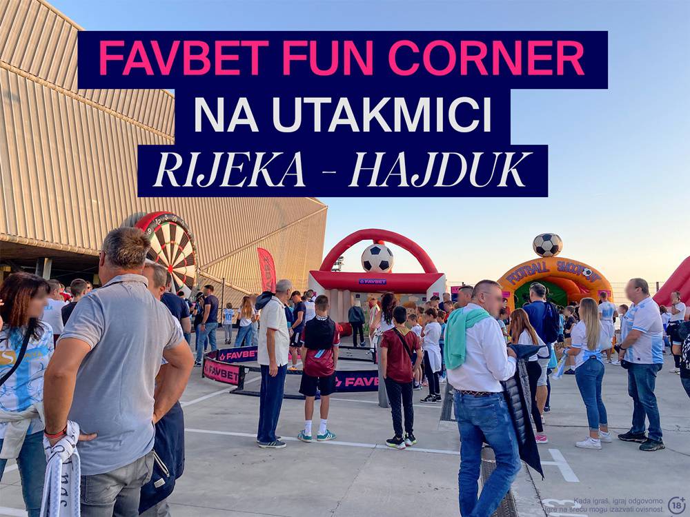 Favbet Fun Cornerom osigurao navijačima NK Rijeke i NK Hajduka nezaboravne trenutke