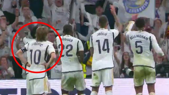 VIDEO Što to radi Luka Modrić dok drugi igrači Reala slave?