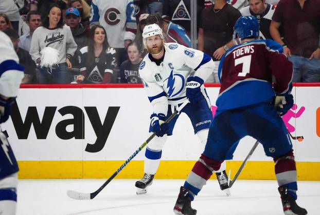 NHL: Stanley Cup Playoffs-Tampa Bay Lightning at Colorado Avalanche