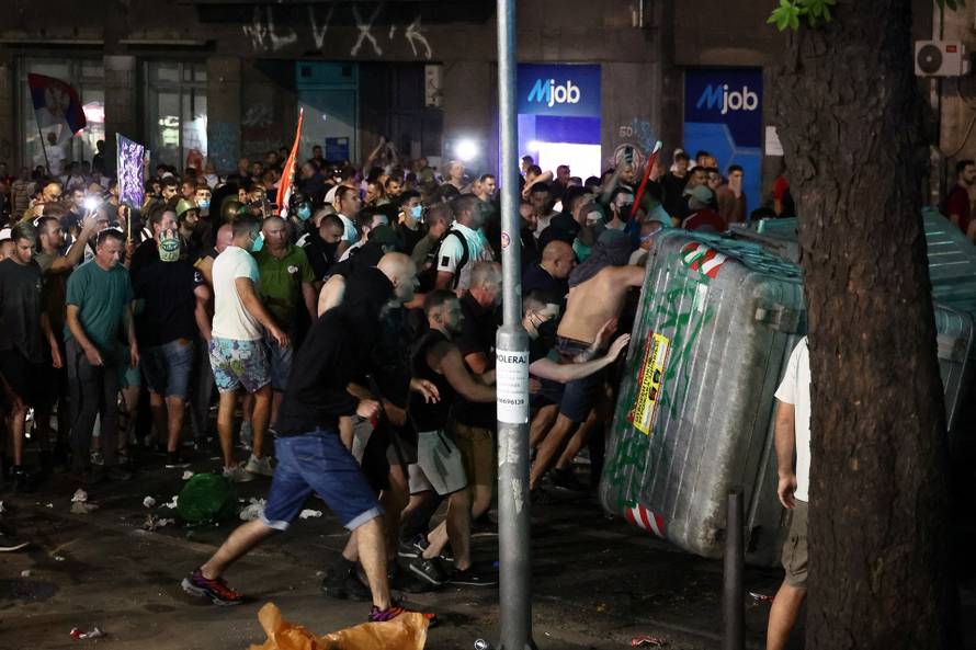 Anti-government protest in Belgrade
