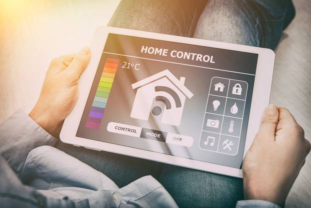 Home,Smart,System,Automated,Connection,Room,Thermostat,Control,Display,Monitoring