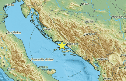 Potres od 3,4 Richtera kod Makarske: 'Sekundu, dvije, ali grunulo kao da je pala bomba'