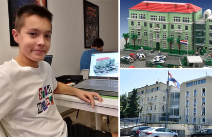 Nadareni Dario s gotovo 15 tisuća kockica na računalu složio zgradu policije u Dubrovniku