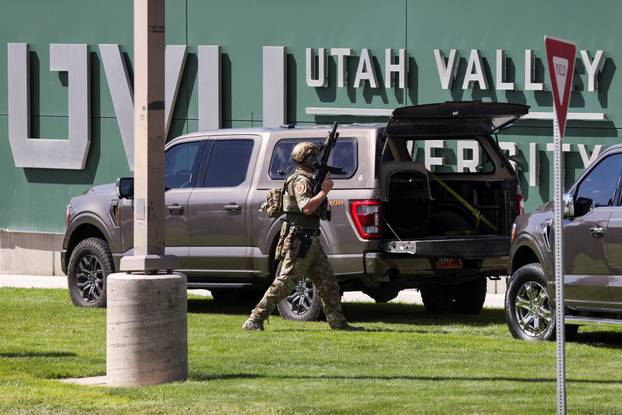 Charlie Kirk shot at Utah university event