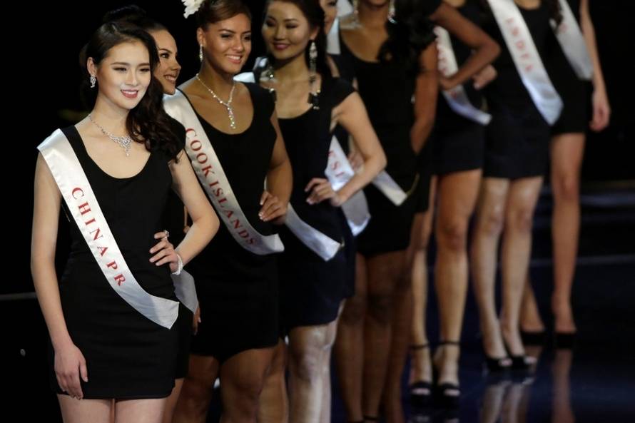 Miss China Jing Kong participates in the Miss World 2016 competition in Oxen Hill, Maryland.