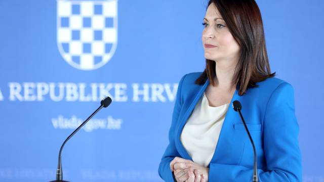 Zagreb: Ministrica Tramišak nakon 143. sjednice Vlade dala izjavu za medije