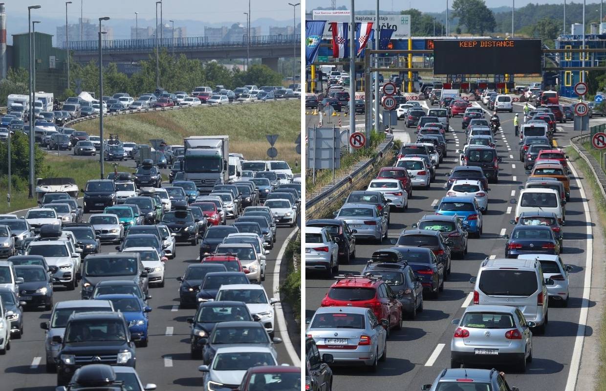 VIDEO Gužve prema moru: 'Od Autobusnog do naplatnih kućica putovali smo sat vremena'