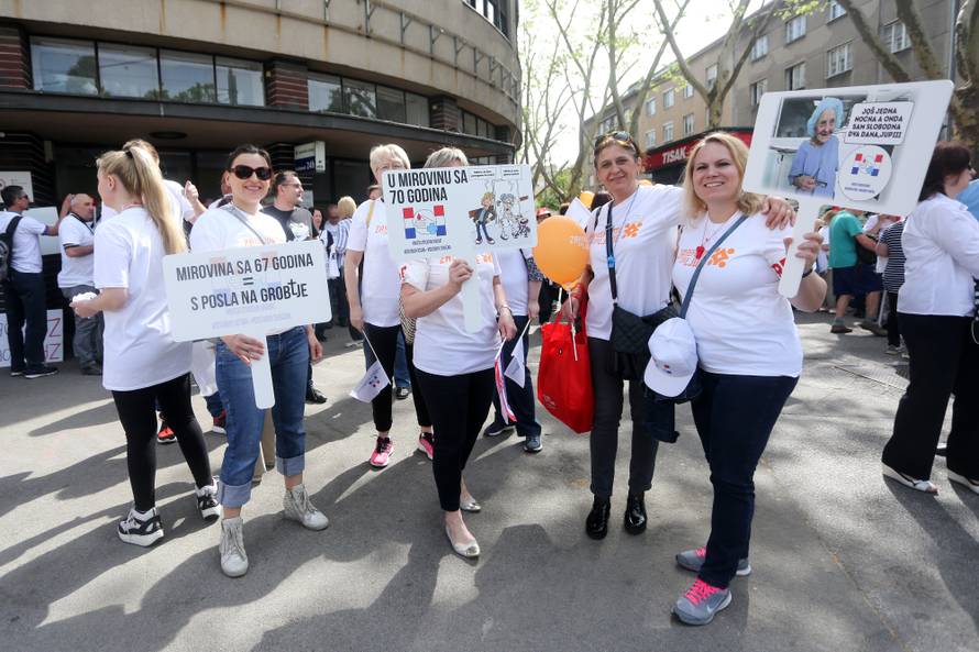 'Čekate da pocrkavamo': Ljudi prosvjedovali za Praznik rada
