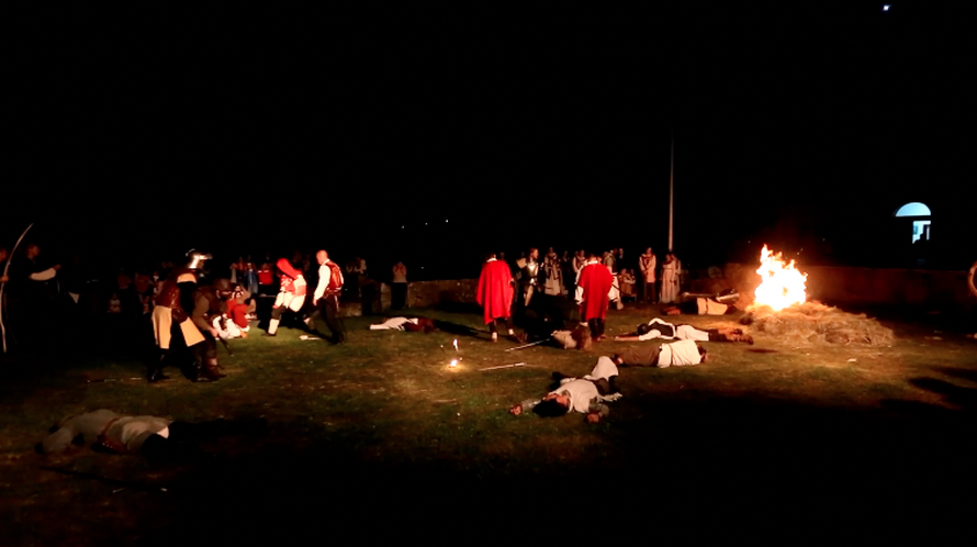 Vatreni spektakl za kraj slavlja 8. Zvonimirovih dana u Kninu