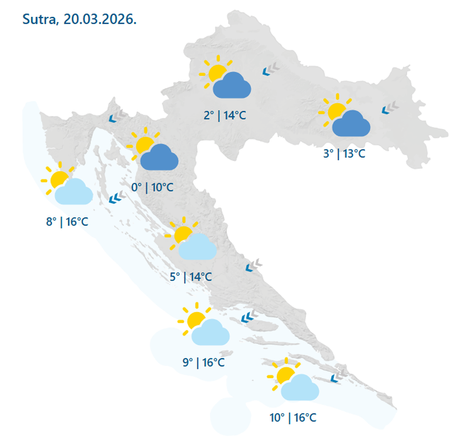 CRVENI METEOALARM Orkanska bura srušila kamion na  A1: Evo kakvo će vrijeme biti za vikend