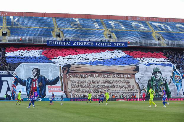 Zagreb: Bad Blue Boysi razvili transparent na tribinama