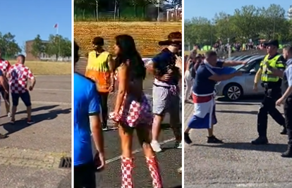VIDEO Pijani navijač vrijeđao Ivanu Knoll pa se tukao s ostalim navijačima i policijom