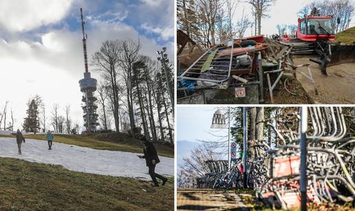 Ovo je Sljeme godinu dana od zadnje Snježne kraljice: Skijanja nema, a žičara stoji pokidana...