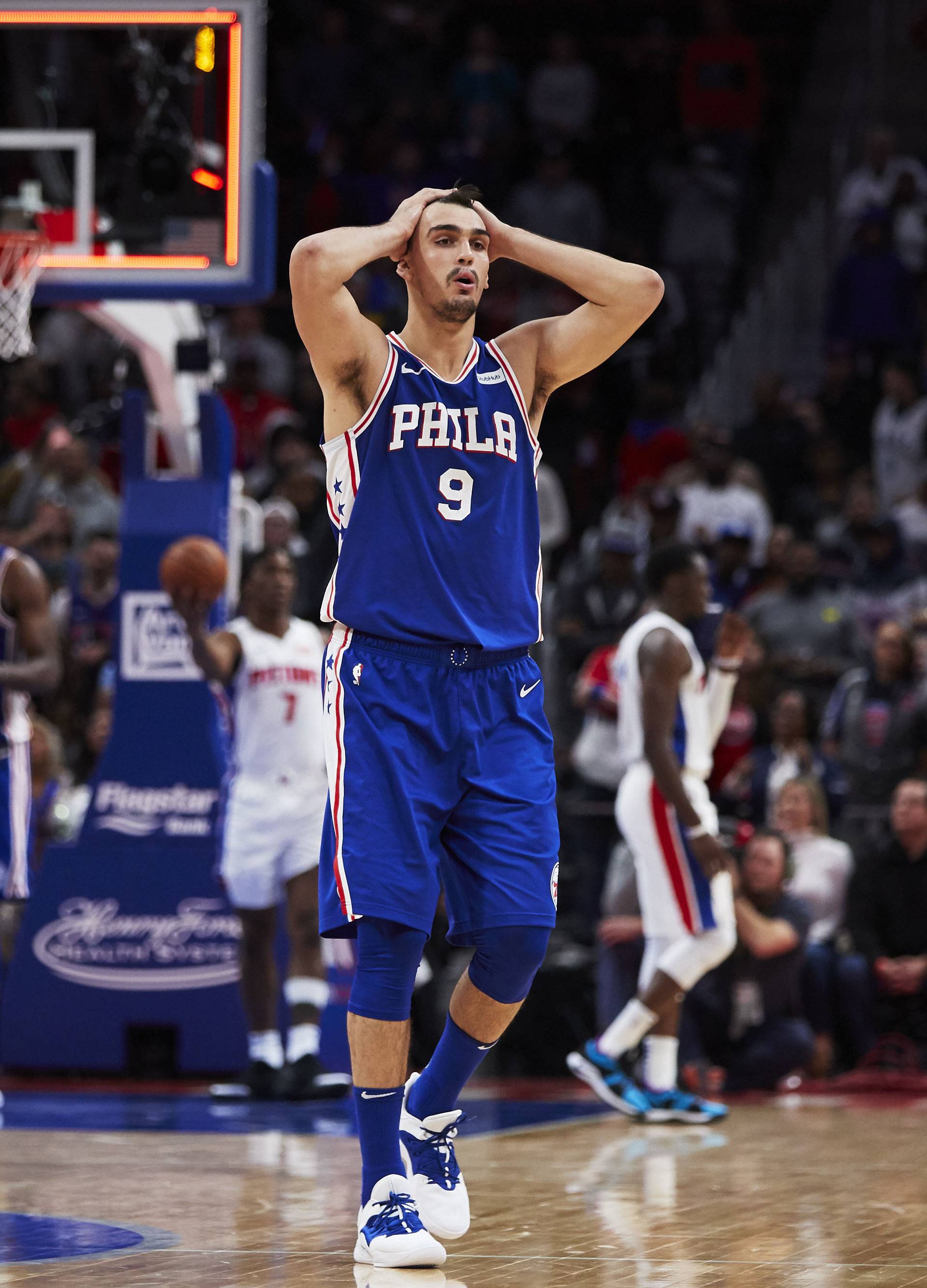 NBA: Philadelphia 76ers at Detroit Pistons