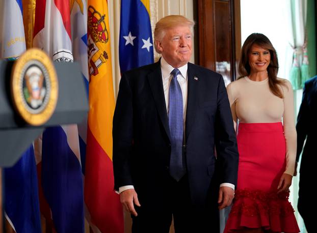 Trump hosts Hispanic Heritage Month event at the White House in Washington