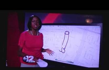 Novinarka nehotice na karti nacrtala veliki penis i testise
