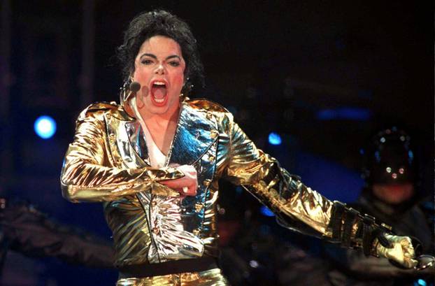 FILE PHOTO: American pop star Michael Jackson performs on stage during his concert at Moscow