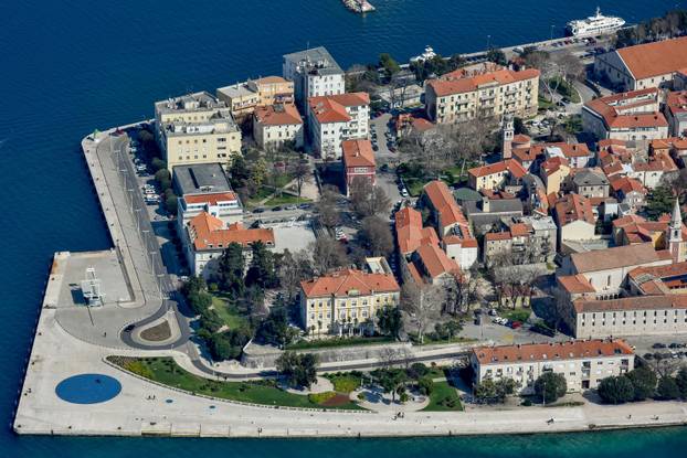 Pogled iz zraka na Grad Zadar