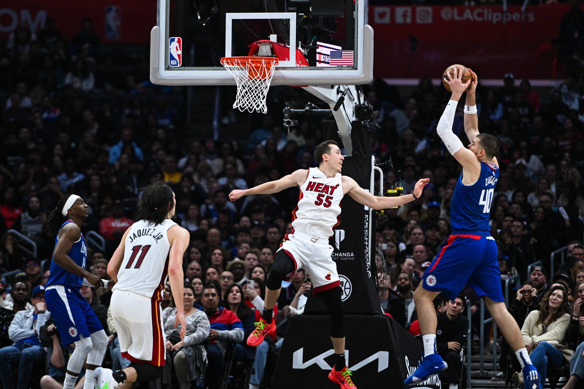 NBA: Miami Heat at Los Angeles Clippers