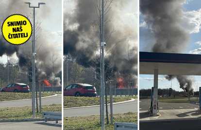 Buknuo automobil na Istarskom ipsilonu. Nema ozlijeđenih