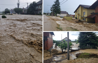 VIDEO Nevrijeme u Slavoniji: 'Kaotično je, poplavljene su ceste, ljudi spašavaju stoku'