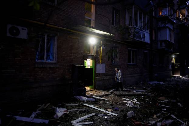 Aftermath of a Russian missile attack in Kyiv