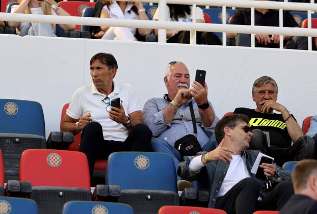 Split: Poznati na tribinamaa tijekom utakmice Hajduka i Dinama 