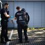 German police patrol along the German-Polish border to prevent illegal migration, near Forst