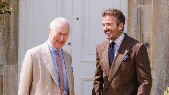 King Charles III and David Beckham