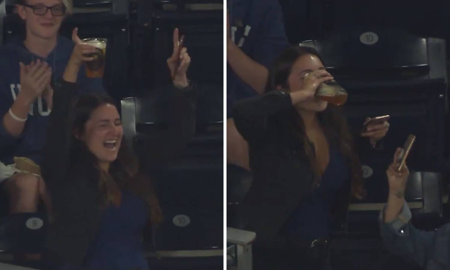 Ulovila baseball lopticu u čašu piva pa ju eksirala u 10 sekundi